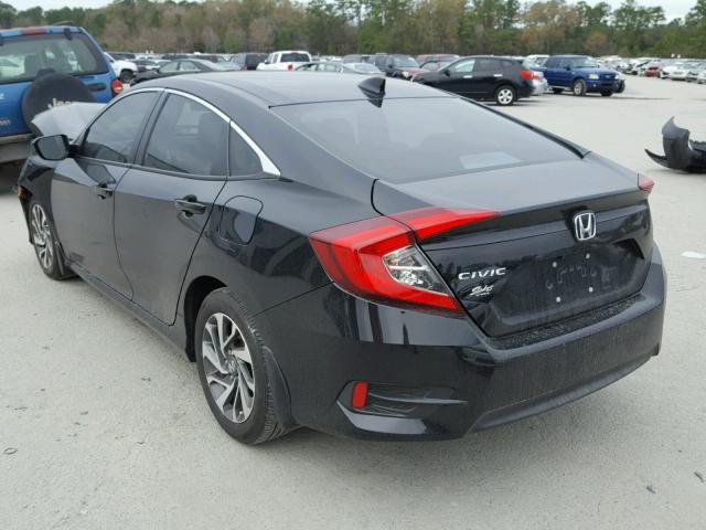 19XFC2F75HE043818 - 2017 HONDA CIVIC EX შავი ფოტო 3