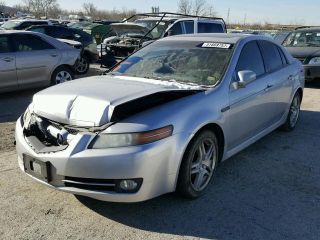 19UUA66297A033305 - 2007 ACURA TL SILVER photo 2