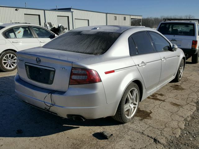 19UUA66297A033305 - 2007 ACURA TL SILVER photo 4