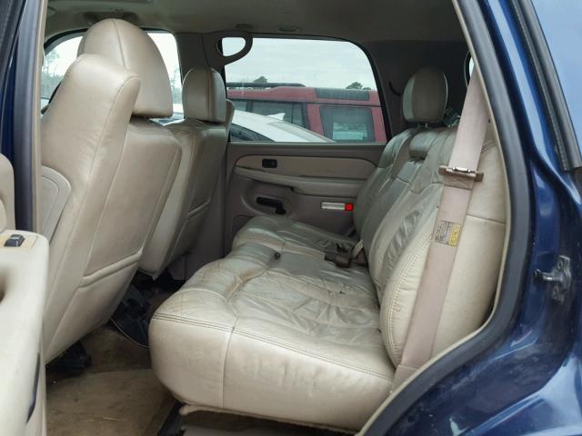 1GNEK13T81J235034 - 2001 CHEVROLET TAHOE K150 BLUE photo 6