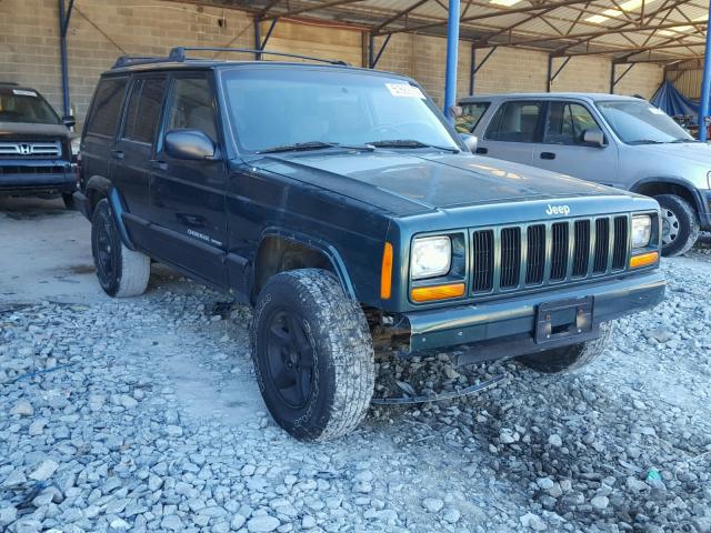 1J4FF68S8XL593935 - 1999 JEEP CHEROKEE S GREEN photo 1