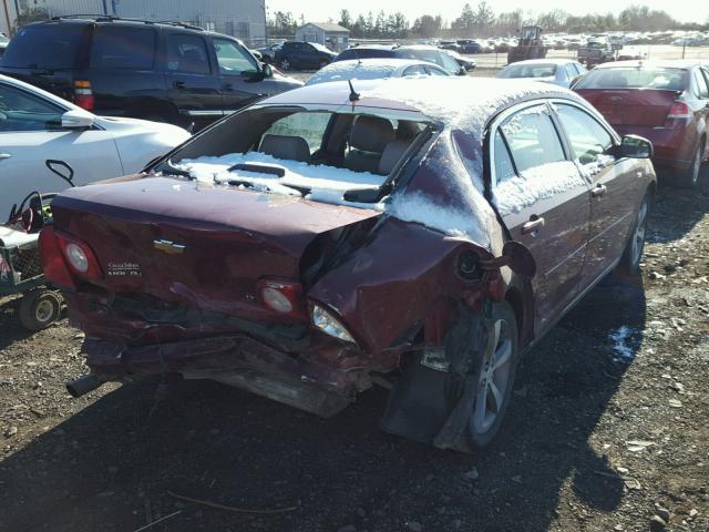 1G1ZJ57B88F249110 - 2008 CHEVROLET MALIBU 2LT RED photo 4