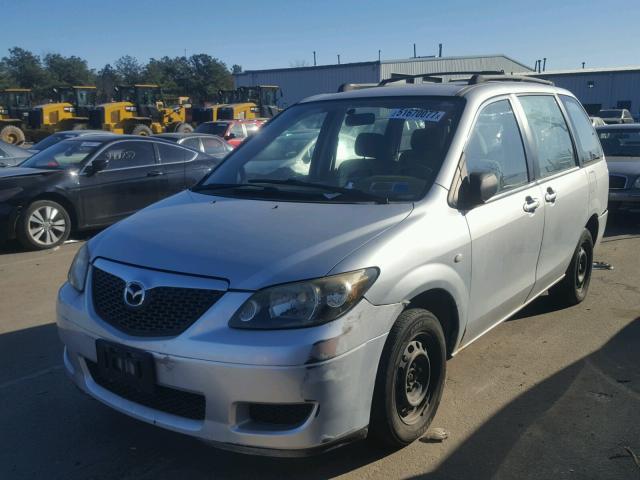 JM3LW28A350552899 - 2005 MAZDA MPV WAGON SILVER photo 2