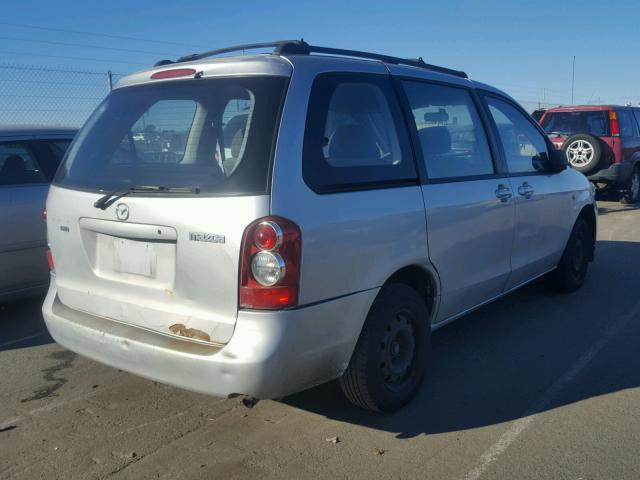 JM3LW28A350552899 - 2005 MAZDA MPV WAGON SILVER photo 4