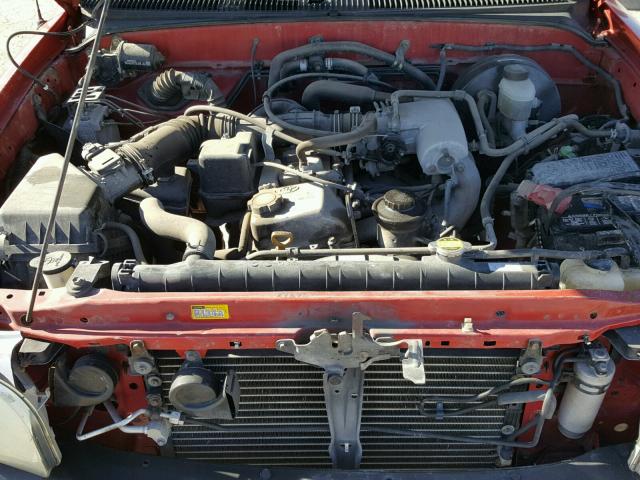 5TENL42N44Z432870 - 2004 TOYOTA TACOMA RED photo 7