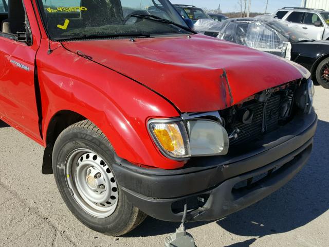 5TENL42N44Z432870 - 2004 TOYOTA TACOMA RED photo 9