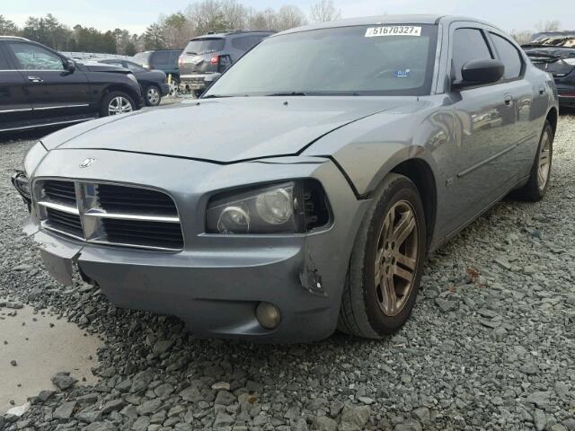 2B3KA43G57H601949 - 2007 DODGE CHARGER SE GRAY photo 2