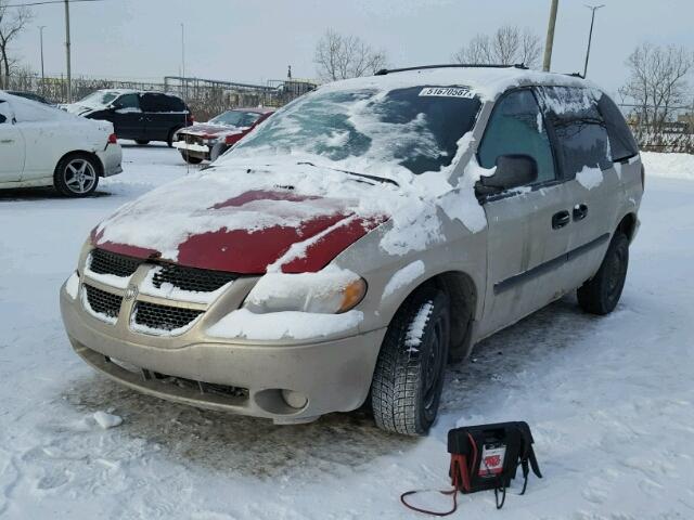 1D4GP25R65B297903 - 2005 DODGE CARAVAN SE GOLD photo 2