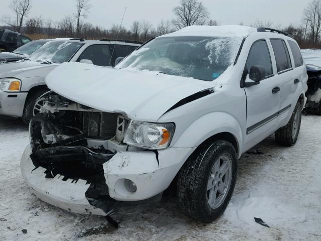 1D8HD48N18F109303 - 2008 DODGE DURANGO SL WHITE photo 2