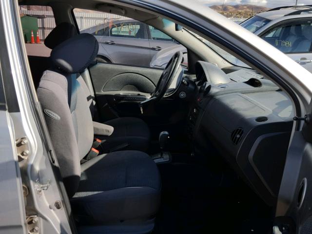 KL1TD66608B084490 - 2008 CHEVROLET AVEO BASE Gümüş foto 5