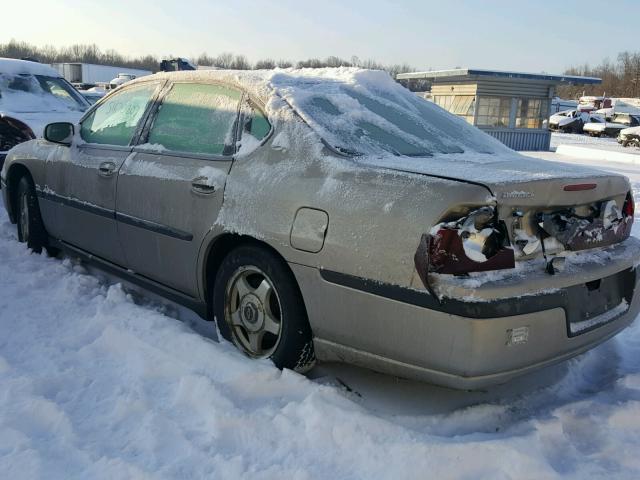 2G1WF52E139175150 - 2003 CHEVROLET IMPALA TAN photo 3