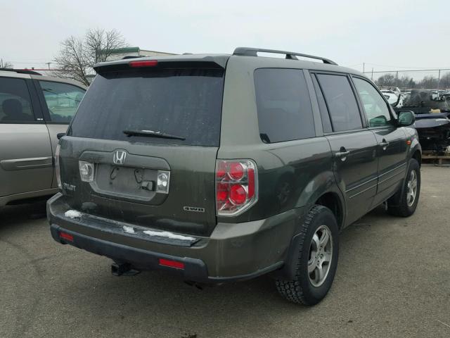 5FNYF18786B022315 - 2006 HONDA PILOT EX GREEN photo 4