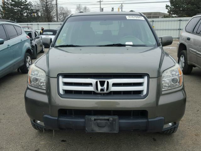 5FNYF18786B022315 - 2006 HONDA PILOT EX GREEN photo 9