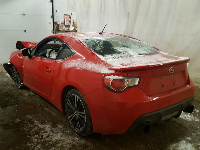 JF1ZNAA16D1717952 - 2013 TOYOTA SCION FR-S წითელი ფოტო 3