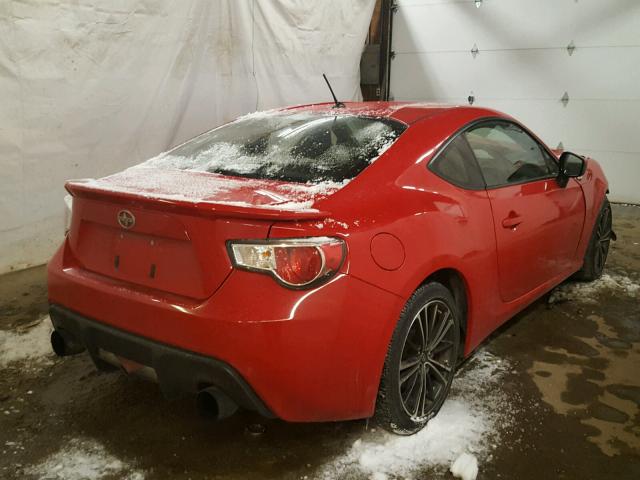 JF1ZNAA16D1717952 - 2013 TOYOTA SCION FR-S წითელი ფოტო 4