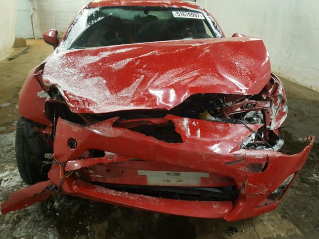 JF1ZNAA16D1717952 - 2013 TOYOTA SCION FR-S წითელი ფოტო 9