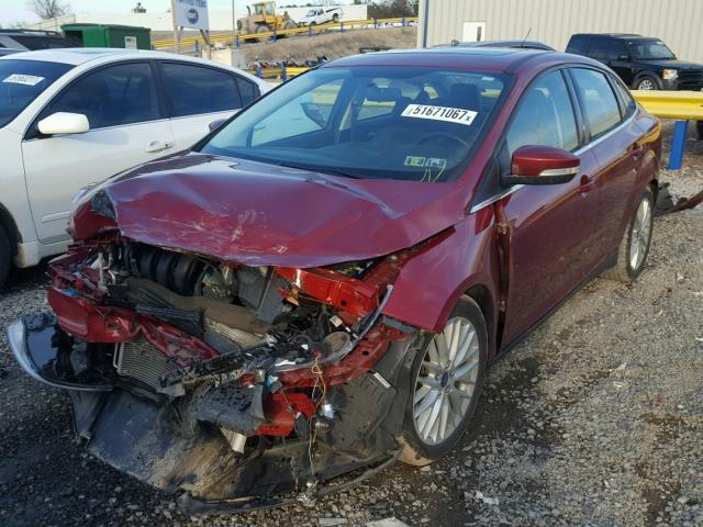 1FADP3J28EL217077 - 2014 FORD FOCUS TITA RED photo 2