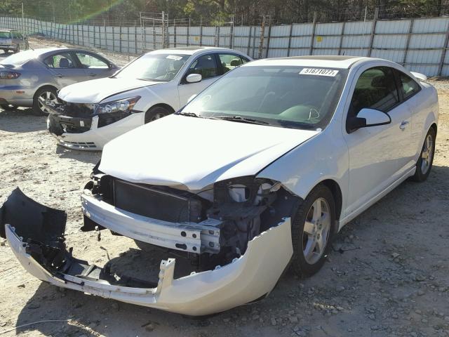 1G1AL18F287190129 - 2008 CHEVROLET COBALT LT WHITE photo 2