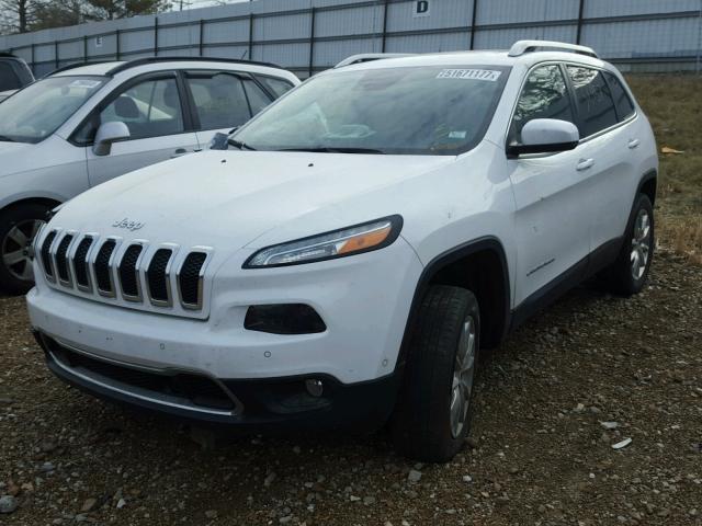 1C4PJMDS0FW726512 - 2015 JEEP CHEROKEE L WHITE photo 2