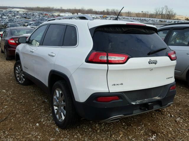 1C4PJMDS0FW726512 - 2015 JEEP CHEROKEE L WHITE photo 3