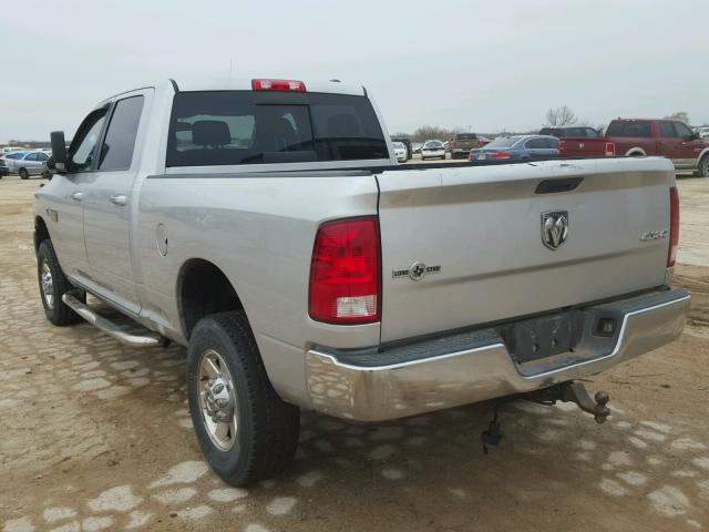 3D7UT2CL7AG188688 - 2010 DODGE RAM 2500 SILVER photo 3