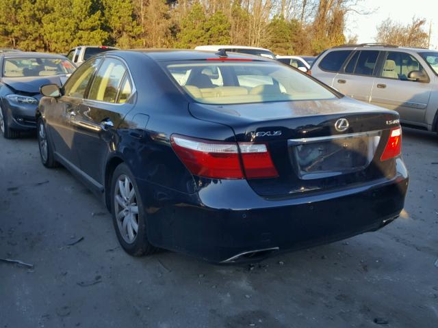 JTHBL46F985067809 - 2008 LEXUS LS 460 BLUE photo 3