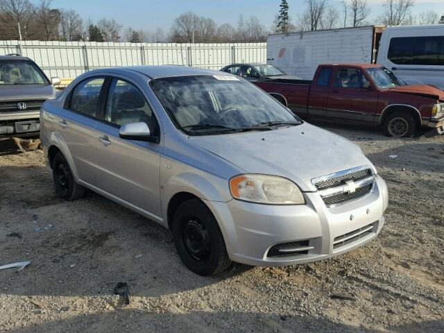 KL1TD56618B059575 - 2008 CHEVROLET AVEO BASE SILVER photo 1