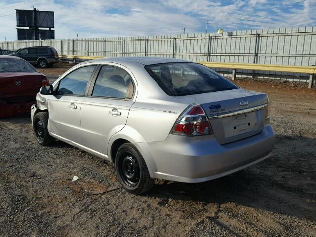 KL1TD56618B059575 - 2008 CHEVROLET AVEO BASE SILVER photo 3