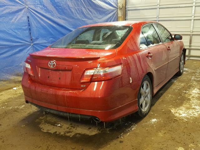 4T1BE46K77U031562 - 2007 TOYOTA CAMRY NEW RED photo 4