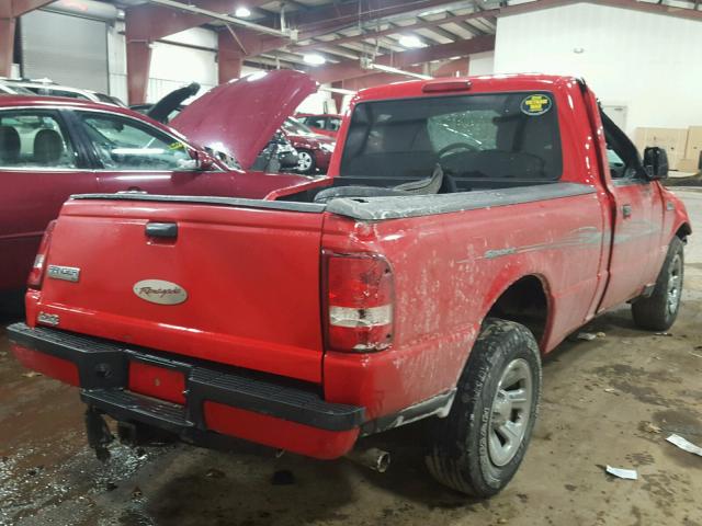 1FTKR1AD9APA01047 - 2010 FORD RANGER RED photo 4