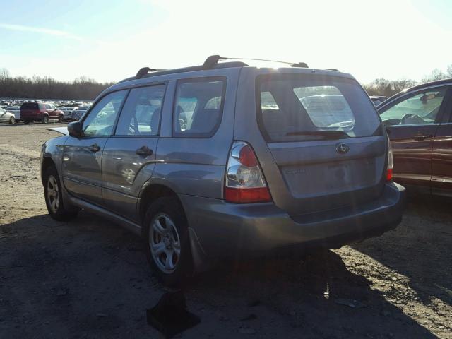 JF1SG63657H725280 - 2007 SUBARU FORESTER 2 GRAY photo 3