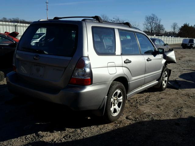 JF1SG63657H725280 - 2007 SUBARU FORESTER 2 GRAY photo 4