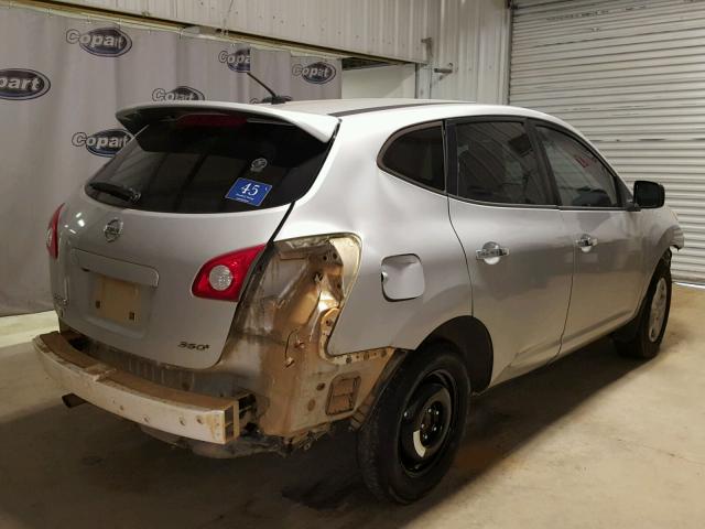 JN8AS5MT7AW501261 - 2010 NISSAN ROGUE S SILVER photo 4