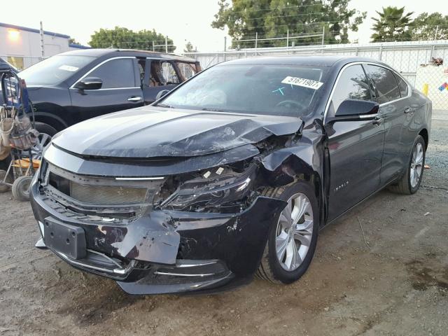 2G1125S31F9201190 - 2015 CHEVROLET IMPALA LT BLACK photo 2