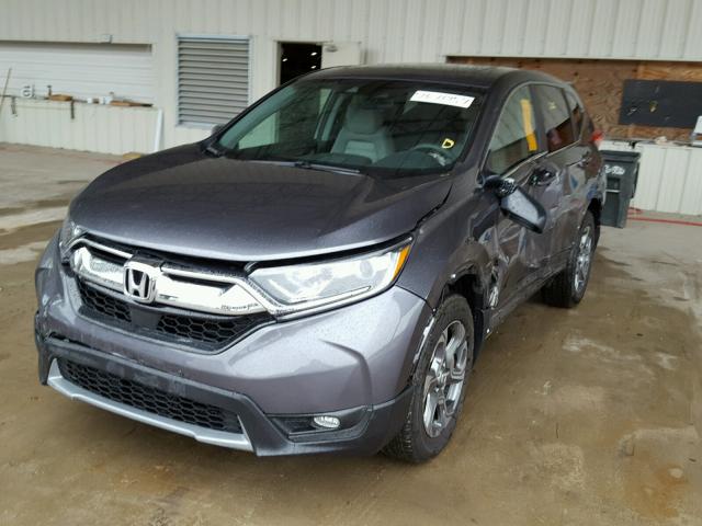 2HKRW2H57HH656972 - 2017 HONDA CR-V EX GRAY photo 2