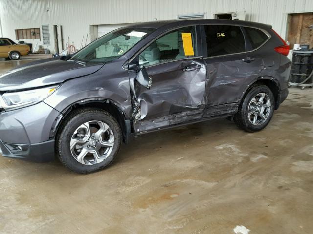 2HKRW2H57HH656972 - 2017 HONDA CR-V EX GRAY photo 9