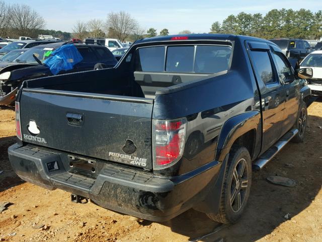 5FPYK1F7XEB008727 - 2014 HONDA RIDGELINE BLACK photo 4