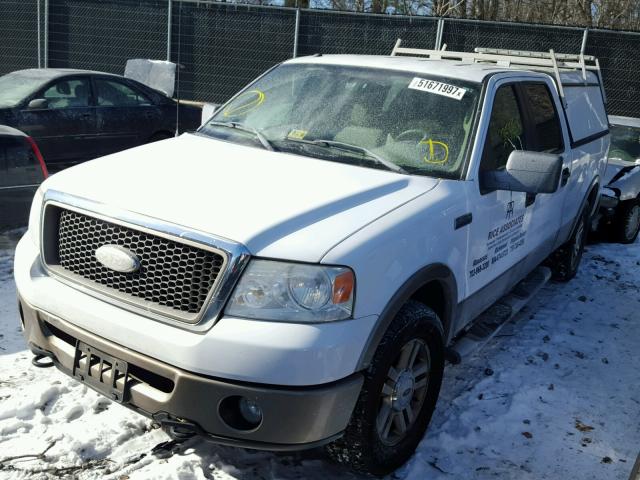 1FTPW14566FA91855 - 2006 FORD F150 SUPER WHITE photo 2