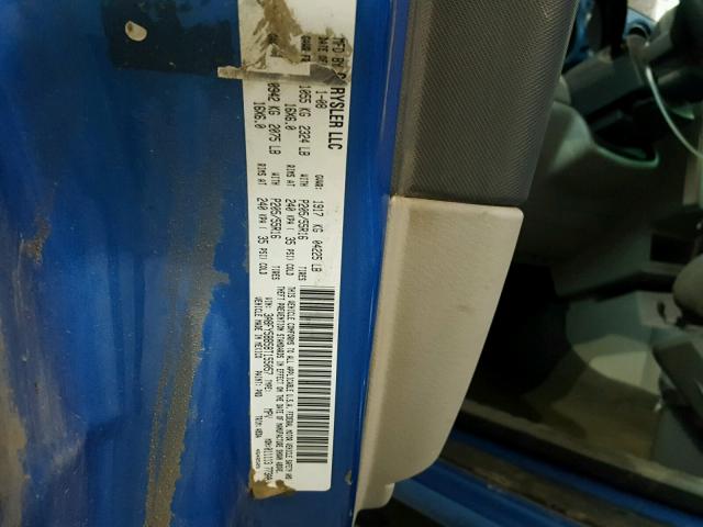 3A8FY58B58T155057 - 2008 CHRYSLER PT CRUISER BLUE photo 10