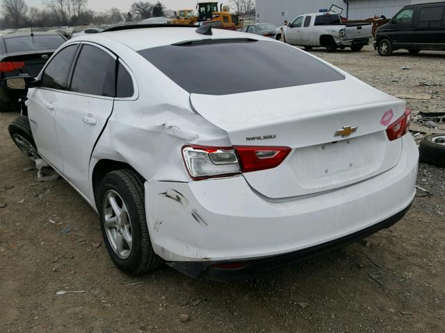 1G1ZB5ST0HF147104 - 2017 CHEVROLET MALIBU LS WHITE photo 3