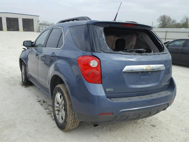 2GNALDEK6C6191651 - 2012 CHEVROLET EQUINOX LT BLUE photo 3