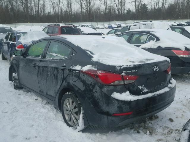 5NPDH4AE5FH608863 - 2015 HYUNDAI ELANTRA SE BLACK photo 3