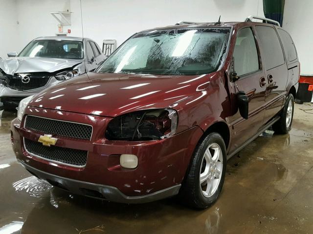 1GNDV331X7D116227 - 2007 CHEVROLET UPLANDER L MAROON photo 2