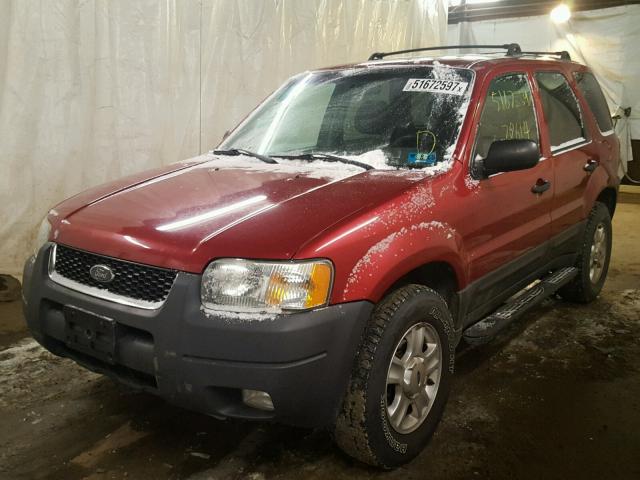 1FMYU93143KB10490 - 2003 FORD ESCAPE XLT RED photo 2