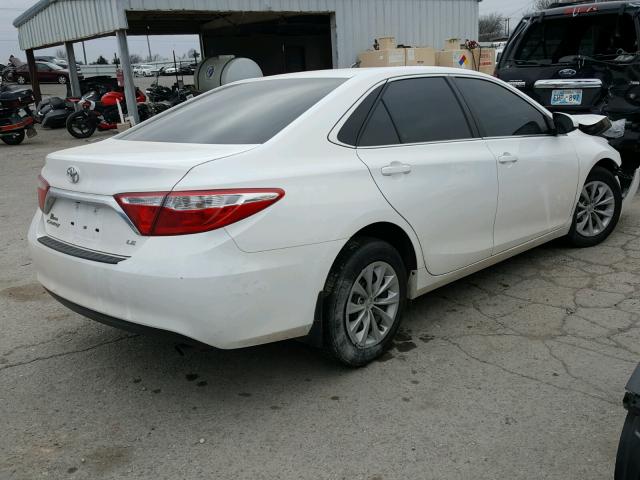 4T4BF1FK4GR534290 - 2016 TOYOTA CAMRY LE WHITE photo 4