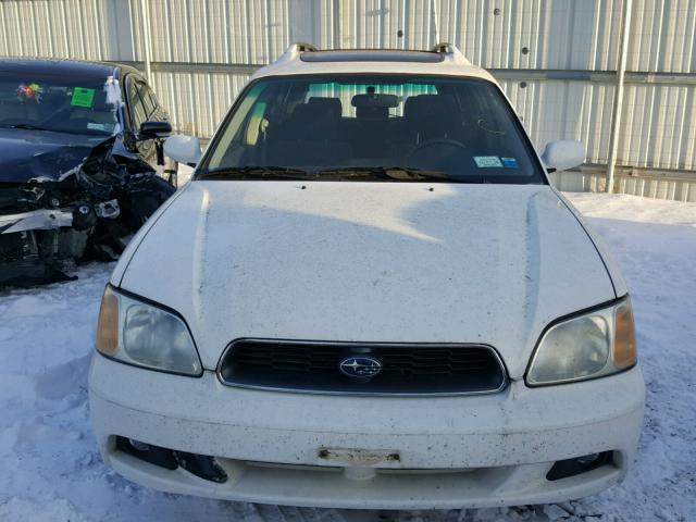 4S3BH625946300992 - 2004 SUBARU LEGACY L S WHITE photo 9