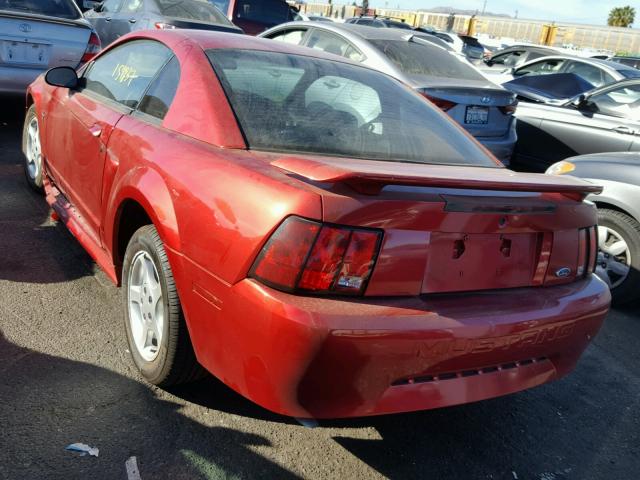 1FAFP40431F112912 - 2001 FORD MUSTANG RED photo 3