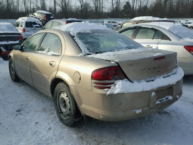 1B3EL46X03N585499 - 2003 DODGE STRATUS SE GOLD photo 3