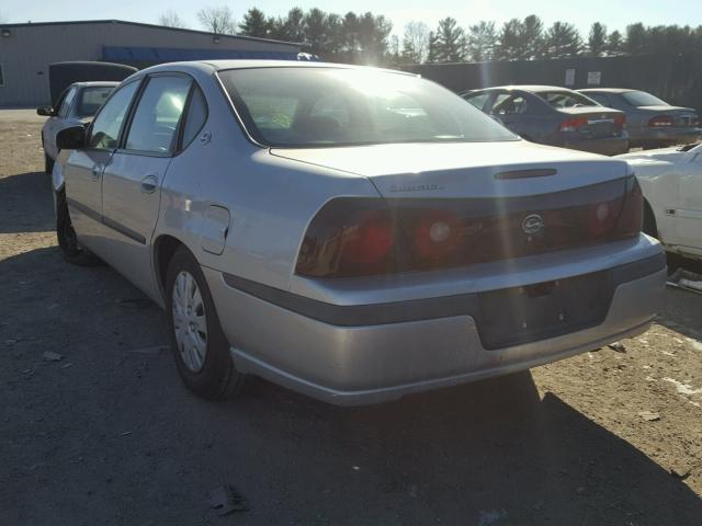 2G1WF55E139142418 - 2003 CHEVROLET IMPALA SILVER photo 3