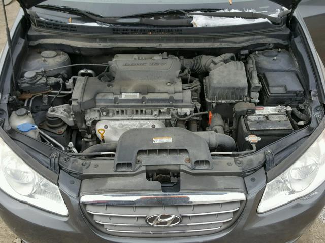 KMHDU46D08U514339 - 2008 HYUNDAI ELANTRA GL GRAY photo 7